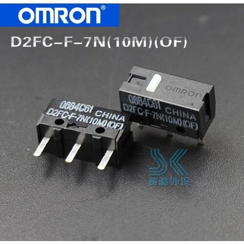 OMRON Mouse Micro Switch D2FC-F-7N(10M)(OF) button suitable for 20M 50M Steelseries Sensei310 Logitech G102 GPRO G302 mouse 2pcs