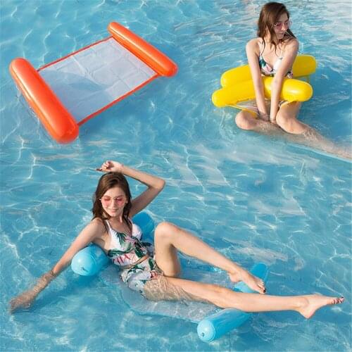 Water hammock recliner inflatable floating Swimming Mattress sea swimming ring Pool Party Toy lounge bed for swimming
