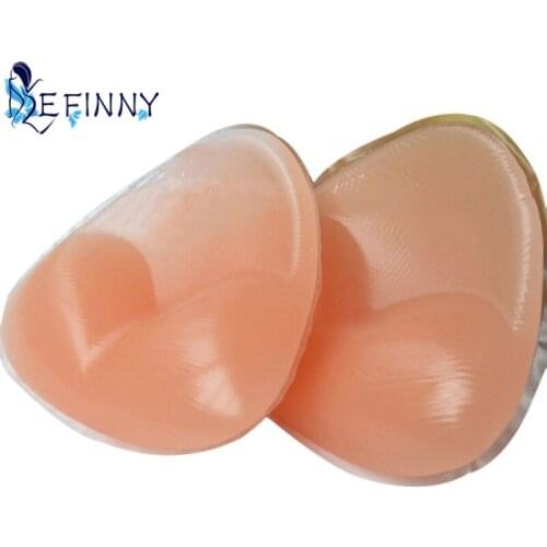 Sexy Women Gel invisible Inserts Push Up Insert Bra Sexy Triangle Pads Enhancer Pads Thick Inflatable Silicone Lingerie