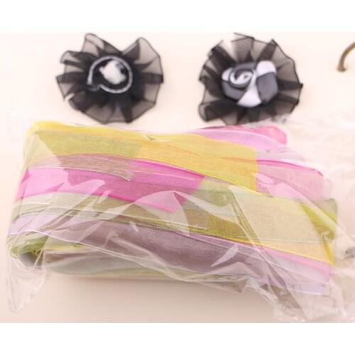 50 YARD 1-3CM Organza Ribbon gift wrapping decoration Christmas ribbons