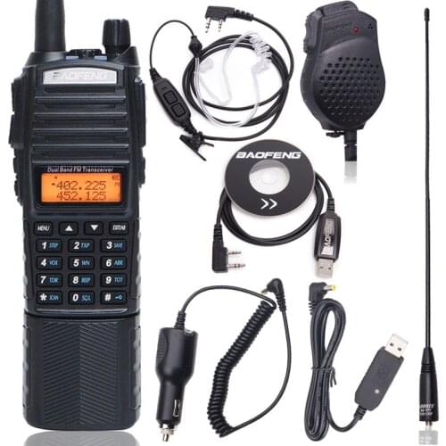 Baofeng UV-82 Walkie Talkie 8Watt powerful UHF VHF Dual Band 3800mAh 10KM Long Range UV 82 for hunting hiking Two Way Radio