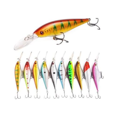 Proleurre Floating Minnow Hard Fishing Lures 11cm 10g Wobbler Swimbait Artificial Bait With Treble Hook Crankbaits Bass Tackle