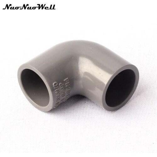 5pcs NuoNuoWell PVC 20mm Hose 90 Degree Equal Elbow Connector for Garden Micro Drip Irrigation Watering System Pipe Parts