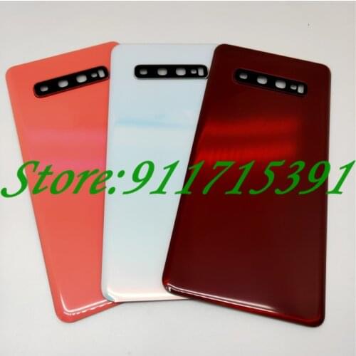 10Pcs/Lot Glass Battery Cover Back Door Housing Case For Samsung Galaxy S10 Plus S10e S10 S10+ G970 G9730 G9750 With Camera lens