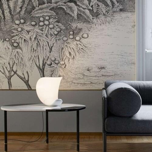 Nordic Design Led Table Lamp Luxury Bedroom Living Room Half Moon Smart Led Dimming Touch Desk Light Interior Lighting Luster