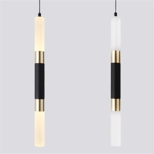 Led Pendant light Dual light sources shine up and down droplight fixture Kitchen Island Dining Room Shop Bar Counter Decoration