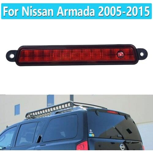 Third Brake Light 12V Car Red Rear Stop Light High Mount Stop Lamps For Nissan Armada 2005-2015 For Infiniti QX56 2004-2010