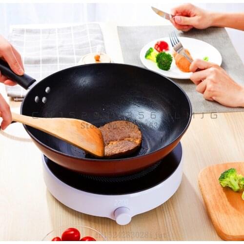 Easy to store round induction cooker household mini convenient multi-functional hot pot energy-saving battery stove set 8-level