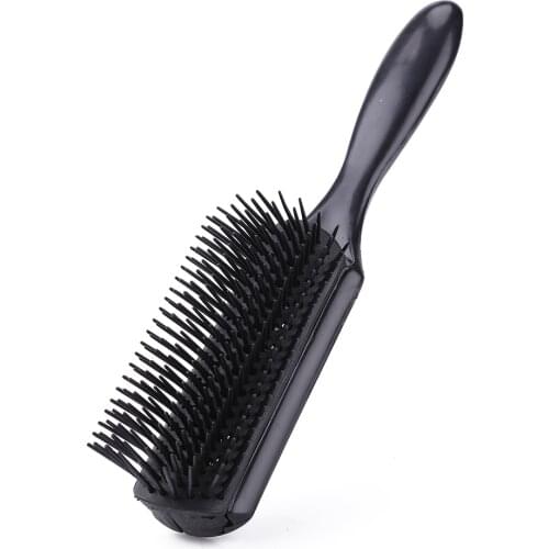 1pc Black Removable Detangling Hair Brush Handle Tangle Comb Pompadour Men Styling Shower Massage scalp Comb Salon Hairdressing