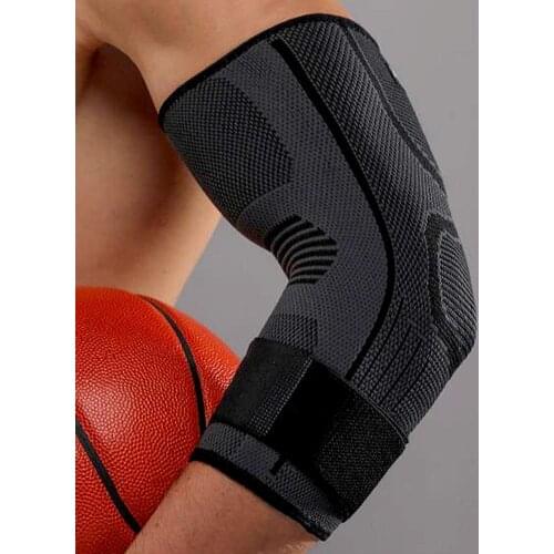 1Pc Elbow Sleeve Resilient Adjustable Nylon Comfortable Breathable Elbow Support Brace for Sports