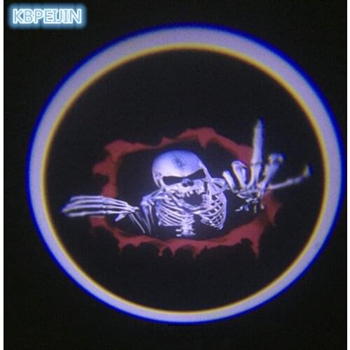 2pcs Car Styling Car Door Welcome Light Projector Logo Sticker for SEAT leon ibiza altea alhambra Accessories