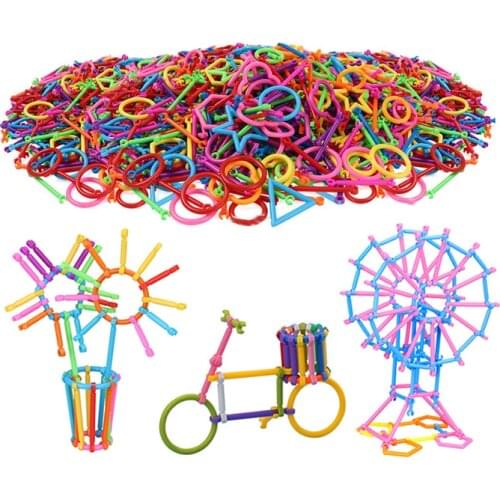 350Pcs Intelligence Sticks Magic Assembling Blocks DIY Smart Stick Magic Wand Creative Building Blocks Inserting Blocks