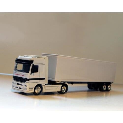 37CM Diecast 1/43 Scale Heavy Alloy Container Truck Transport Vehicle Model Die-cast Metal Toys Truck Trailer Collection Gifts