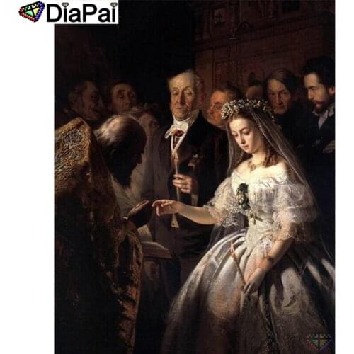 DIAPAI 5D Diamond "Beauty character"Diamond Embroidery Full Round/ Square Diy Diamond Painting Cross Stitch Home Decor A25226