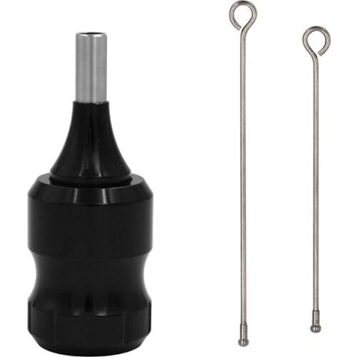 Aluminum Tattoo Grip Tube with 2 Needles Bar for Cartridge Tattoo Needle Rotary & Coil Tattoo Machine