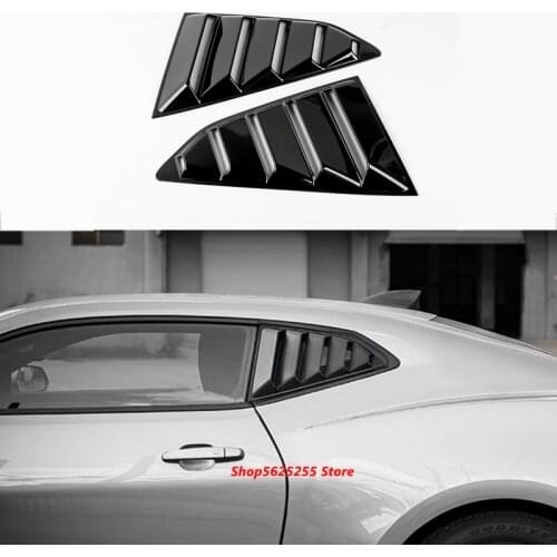 Car Accessories for Chevrolet Camaro 2017 2018 2019 2020 2021 ABS Chrome Rear Window Spoiler Side Cover Tail Triangle Trim