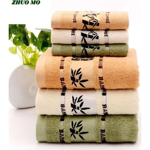 ZHUO MO Super Absorbent Bath Towels for Adults Large Summer Bathroom Body Spa Sports Luxury Bamboo face Beach Towel 140x70cm