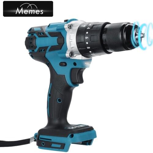 3 in 1 Brushless Cordless Impact Drill Hammer Drill Electric Screwdriver 20+ 3 Torque 370N.m For Makita 18V Battery Power Tools