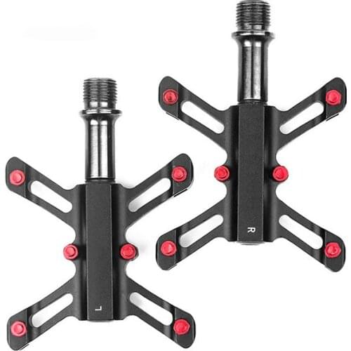 Quick Release Bicycle Pedal 9/16 MTB Mountain Bike Flat Pedal MTB 3 Bearings Road Exercise Bike Pedal Ultra-light Pedal