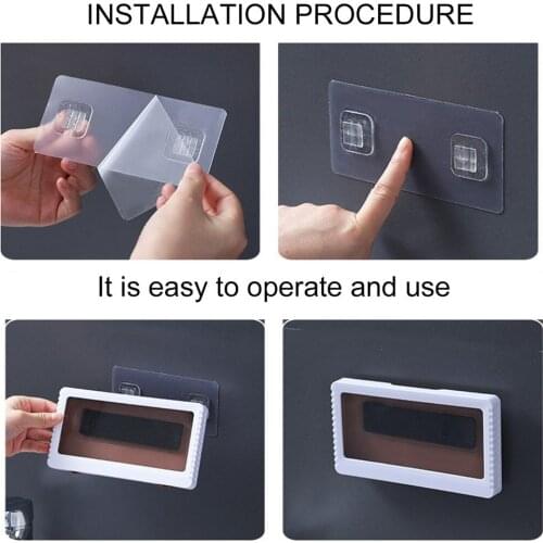 Phone Holder Waterproof Storage Case Box Wall Mounted All Covered Mobile Phone Shelves Self-Adhesive Bathroom Shower Accessories