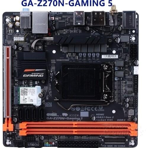 For gigabyte GA Z270N-GAMING 5 Motherboard PCI-E 3.0 LGA 1151 DDR4 for Intel Z270 Desktop Mainboard Used