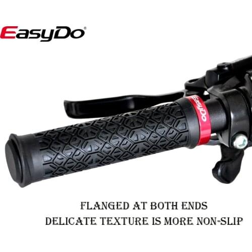 Easydo 1 pair MTB Handlebar Cover Grips Rubber Soft Anti-Skid Mountain Road Cycling Bike Lock Bar End
