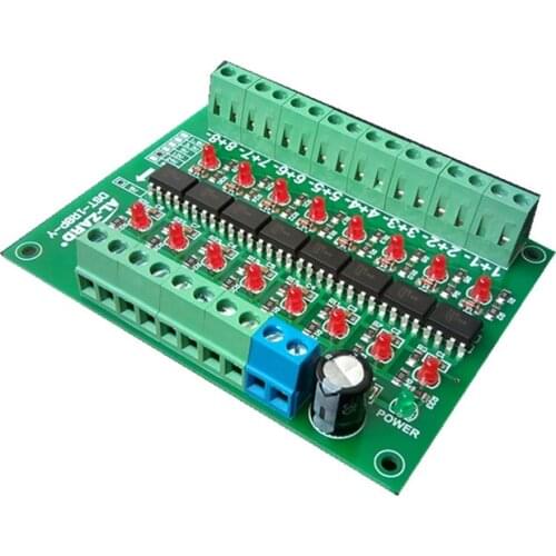 3.3V To 5V /24V To 5V 8 Channel Photoelectric Isolation Board PLC signal Converter Board Module PNP Output