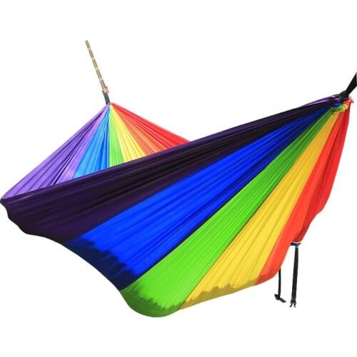 Rainbow Hammock Length 300cm Width 200cm Double Person 260cm*140cm Single Hammocks Hanging Bed