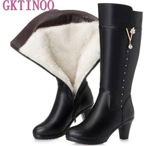 Женские высокие ботинки GKTINOO China At AliExpress