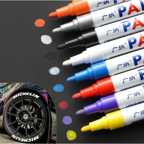 Waterproof Pen Car Tyre Tire Paint Marker Pen for Audi A3 8L 8P A4 B6 B7 B8 A6 C5 C6 4F RS3 Q3 Q7 TT