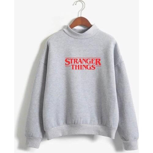 Brand new Stranger Things Letter print tide brand winter Montauk Ulzzang Harajuku For women casual couple Long sleeve Sweatshirt