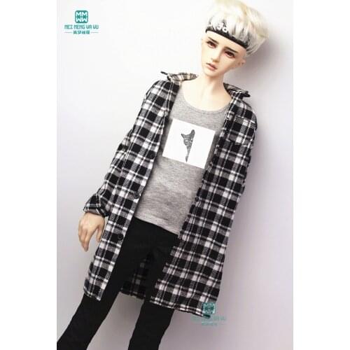 BJD doll clothes fits BJD uncle fashion handsome vest, casual trousers, striped cardigan