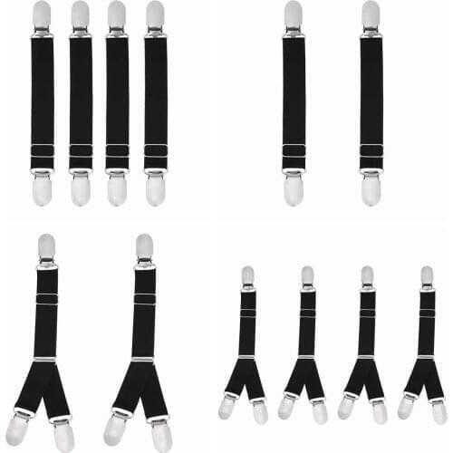 Women Sexy Lingerie Accessories Non-slip Silicone Elastic Thigh High Garter Belts Stockings Fastener Suspender with Metal Clips