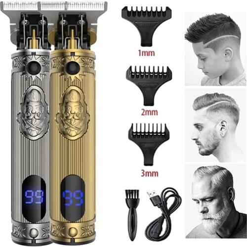 Kemei Professional Hair Clipper Beard Trimmer mens hair trimmer LCD digital display cordless haircut electric razor KM-700H