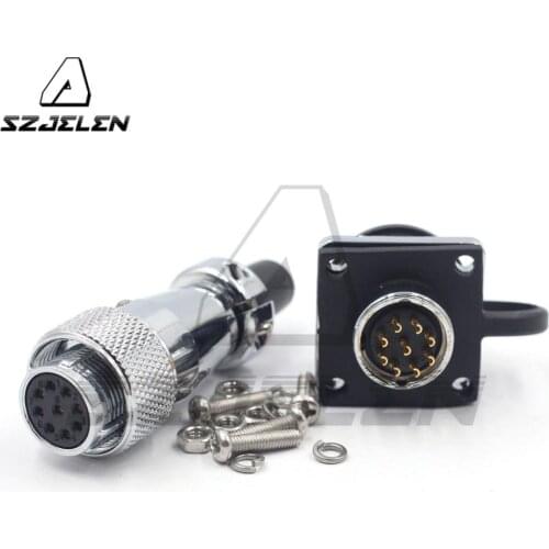 WS16 Series, 9-pin waterproof connector male female , Industrial Connectors plug socket,dustproof connector 9pin ,IP67