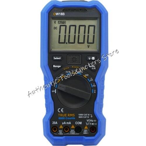 OWON OW18B Smart Digital Multimeter True RMS Data Logger Multimeter Thermometer NCV Flashlight Bluetooth Module Voltmeter Tool