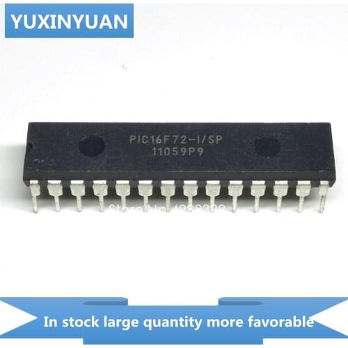YUXINYUAN 1PCS PIC16F72-ISP PIC16F72-I/SP PIC16F72 16F72 DIP28 in stock in stock