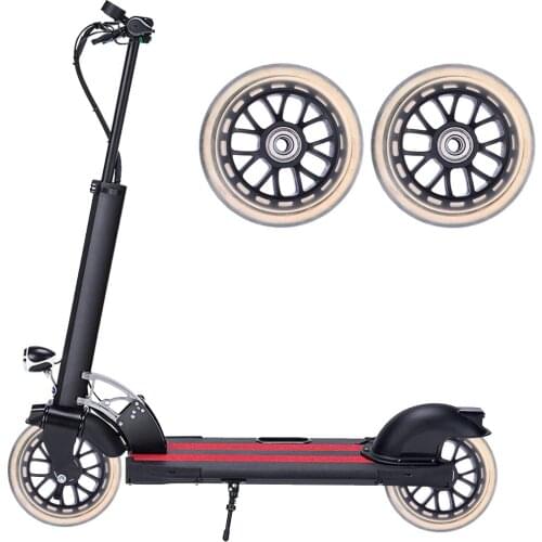 1 Pair Scooter Wheels With Bearings Mute Durable Replacement Wheels For Scooter Baby Swing Car Suitcase Luggage Free Shipping