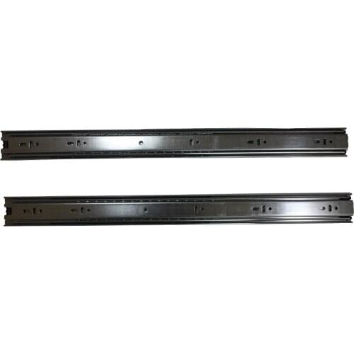 1 Pair Ball Bearing Drawer Side Normal Full Extension Three Section Cabinet Slides Track Rail Sliding Drawer Guide