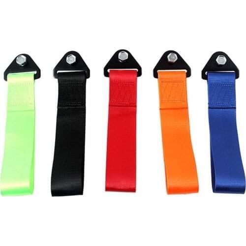 1PCS Universal Towing Rope High Strength Nylon Trailer Tow Ropes Racing Car Tow Eye Strap Tow Strap Bumper Trailer Car Refitting
