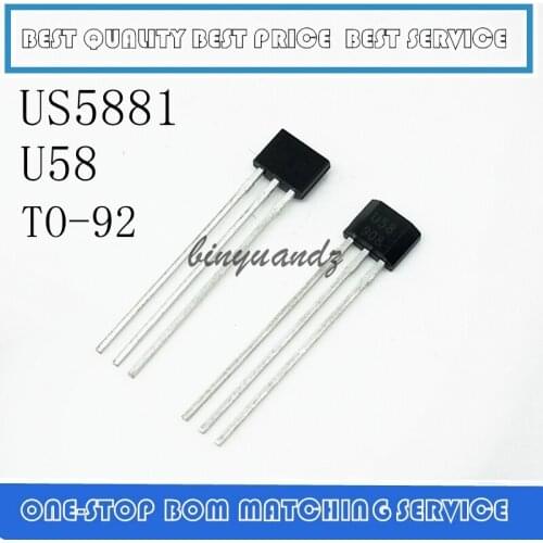 5pcs/lot US5881 US5881LUA US5881KUA HAL5881 Unipolar Hall Switch 3.5V to 24V low sensitivity US5881 new original