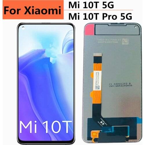 6.67" For Xiaomi Mi 10T 5G Mi10T LCD Touch Screen Display Digitizer Assambly For Xiaomi Mi 10T Pro 5G LCD M2007J3 LCD