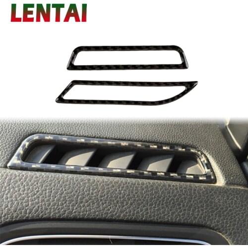 LENTAI Car Carbon Fiber Interior Dashboard Outlet Sticker For Volkswagen VW Golf 7 GTI R GTE GTD MK7 2013-2017 LHD Accessories
