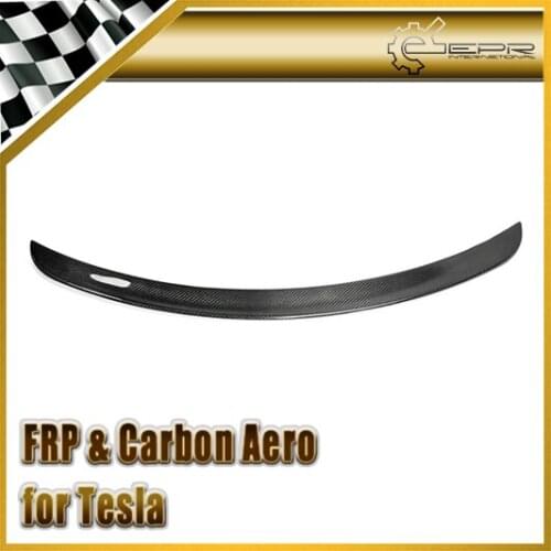 Car Styling For Tesla Model S OEM Style Carbon Fiber Rear Spoiler