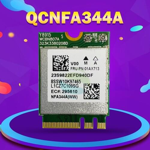 Wireless Network Card for Lenovo YOGA 910-13IKB Wifi Wireless Bluetooth Card FRU 01AX713 QCNFA344A AC 433M