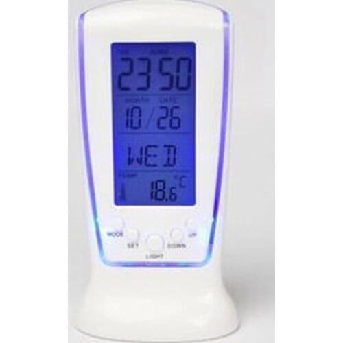 Digital Calendar Temperature LED Digital Alarm Clock with Blue Back light Electronic Calendar Thermometer Led Clock With Time