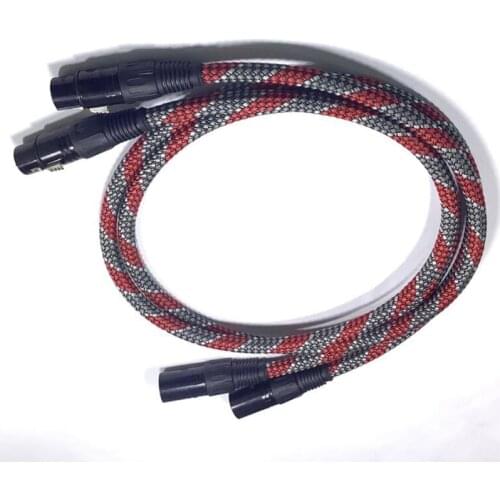 Hi-End 4 Cores Silver Plated Balance XLR Cables For Multimedia CD DVD Player AMP HIFI Audio Signal Link Wire