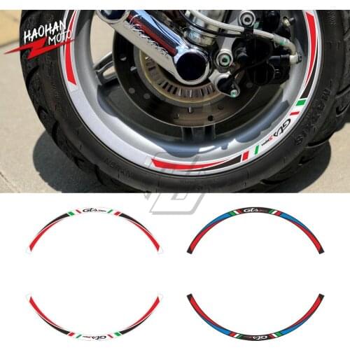 For Vespa Sei Giorni GTS 300 300ie Touring Rim 12" Wheel Reflective Sticker Kit