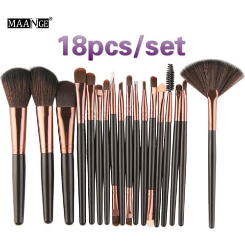 18Pcs Makeup Brushes Set Eye Shadow Blending Eyeliner Eyelash Eyebrow Make up Brushes Make Up Brush Cosmetics Beauty Tools