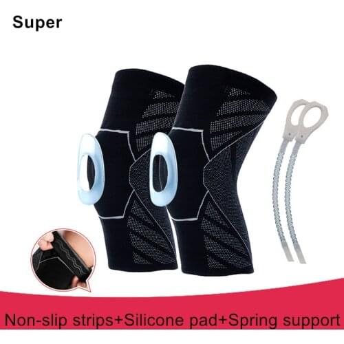2PCS Knee Pads Compression Fitness Kneepad Running Basketball Knee Support Sports Brace Sleeve Volleyball Patella Protect Guard